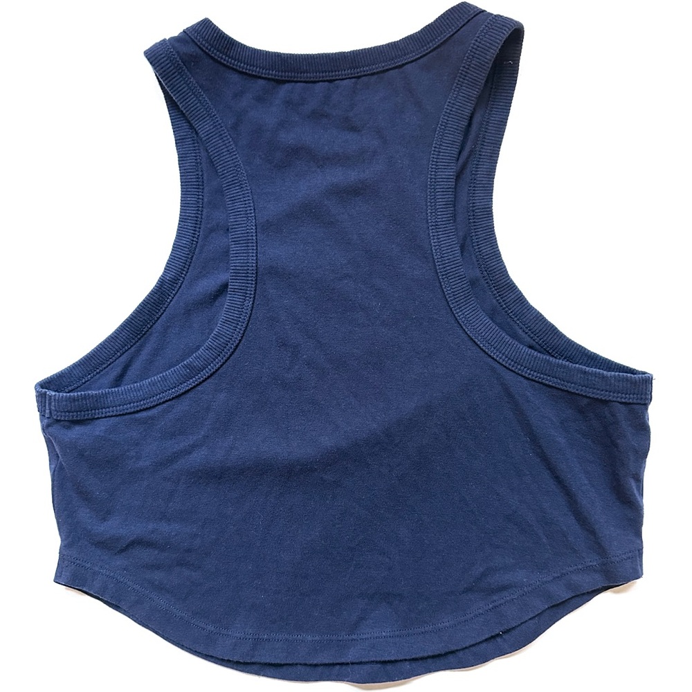 Wild Fable Seattle USA cropped tank top size medium navy blue - Picture 3 of 5